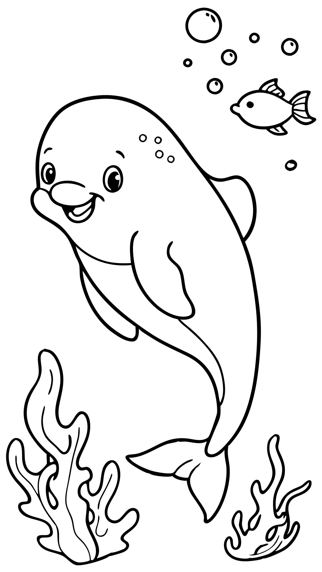 beluga coloring page